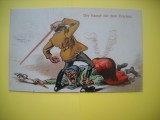 HOPCT 510 A LUPTA - IN 1920 AUSTRIA -CARICATURA VECHE-EUROPA --CIRCULATA