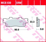 Set placute frana spate TRW MCB830 - Kawasaki J 125 - 300 - Kymco Downtown - Super Dink 125-200-300cc