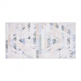 Covor printat, MABO 70x140 cm, lavabil cu spate antialunecare, inaltime fir 3mm