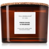 Vila Hermanos Apothecary Fresh Basil &amp; Rhubarb lum&acirc;nare parfumată 350 g