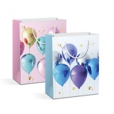 Pachet 2 pungi cadou - hartie rezistenta, 26.5 x 12.7 x 33 cm (Modele festive)