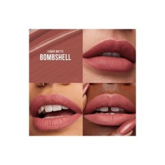 Ruj de Buze, Mat, Rezistent, Huda Beauty, Liquid Matte, Bombshell, Mini, 1.9 ml