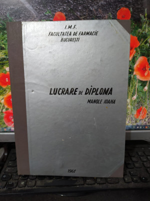 Acțiunea farmacodinamică a vitaminei K, Ioana Manole, București 1961, 087 foto