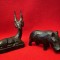 FIGURINE MICI- ANTILOPA SI HIPOPOTAM- SCULPTURI IN LEMN