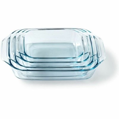 Set de vase pentru cuptor Pyrex Transparent 4 Piese foto