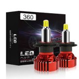 Set de 2 Becuri Led 360 grade Xentech Light Csp led pe 6 parti - HB3