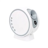 Lampa de veghe de tip proiector stele, Galaxy Star, camera copii, 8 discuri de proiectie cu sistemul solar, pamant, luna si galaxii, Alb