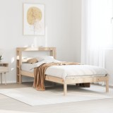 vidaXL Cadru pat fără saltea, 90x190 cm, lemn masiv de pin 3305708