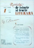 Revista de istorie si teorie literara. Octombrie - Decembrie 1985