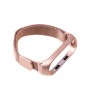 Curea metalica tip plasa pentru bratara fitness Xiaomi Mi Band 3 / 4, cu prindere magnetica-Culoare Roz-Auriu Metalic