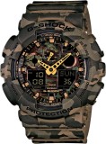 Cumpara ieftin Ceas Sport Casio G-SHOCK GA-100 -ARMY Camouflage NOU CRONOGRAF ACTIV ! VERDE !!, Analog &amp; digital, Alarma