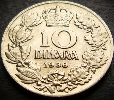 Moneda istorica 10 DINARI / DINARA - YUGOSLAVIA, anul 1938 * cod 614 = UNC foto