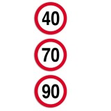 Autocolant Hico Limita Viteza 60 km h Film Reflectorizant Clasa I