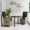 vidaXL Set de masă pentru grădină cu pernă 3 pcs Gri Rattan poli 3379618