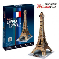Puzzle 3D CubicFun Turnul Eiffel foto