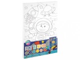 Set creativ Picteaza pe numere, Canvas, spatiu, Grafix