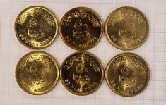 Egypt, Egipt, set 6 monede 50 Piastres