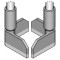 V&acirc;rf Special pentru Clești Fierbinți 14,5x14,5mm