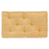 Perna pentru canapea din paleti, galben, 73 x 40 x 7 cm GartenMobel Dekor, vidaXL