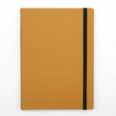 Agenda notes A5 Velvet cu elastic gold