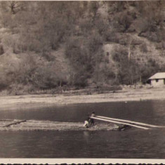 HST P151 Poza plutași pe Bistrița între Piatra Neamț și Bicaz 1943