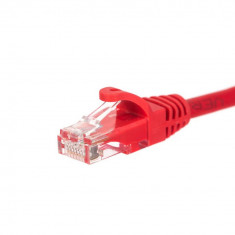 Cablu de retea cu caseta de protectie , Netrack , RJ45 Cat 5e UTP, 15m , rosu foto