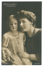 3162 - Regina MARIA, Queen MARY &amp;amp; Princess ILEANA - old postcard - unused foto