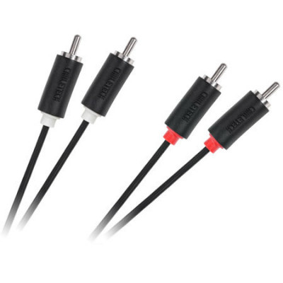 Cablu audio Cabletech KPO3954-3, 2 x 2 RCA tata, 3 m, Negru foto