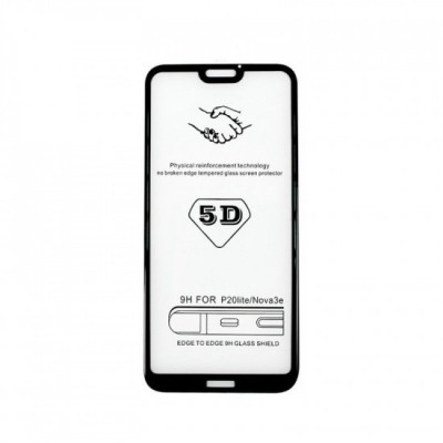 Folie sticla samsung galaxy a6 2018 4d/5d negru foto