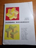 Calendarul maramuresului - din anul 1980
