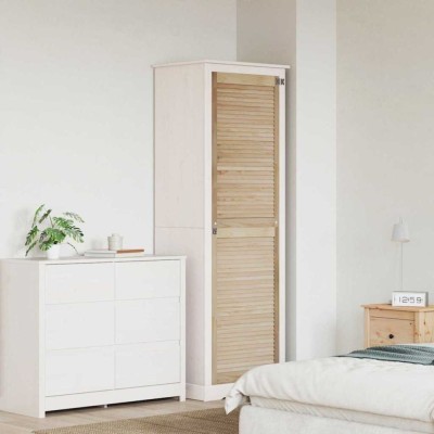 vidaXL Ușă de Dulap natural 140.5 x 2.1 x 49.5 cm Lemn masiv de pin 42019276 foto