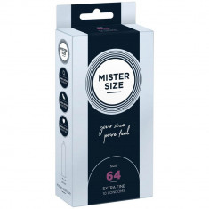 Mister Size - Prezervative Diametru Mare 64 mm 10 Bucăți