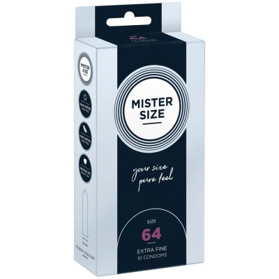 Mister Size - Prezervative Diametru Mare 64 mm 10 Bucăți foto