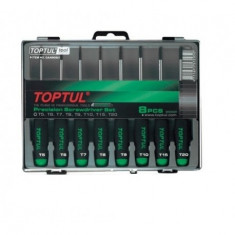 Set surubelnite precizie Torx, Toptul 8 piese T5-T20 foto