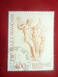 Timbru -Pictura - Raphael -Nud 1983 Franta , 1 val. stampilata, Stampilat