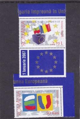 2006 LP 1748 EMISIUNE COMUNA ROMANIA-BULGARIA&amp;#039;&amp;#039;IMPREUNA IN &amp;quot;UE&amp;quot; &amp;#039; , MNH foto