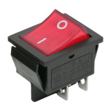 Interupator basculant 1 circuit 16A-250V OFF-ON, lumini de rosie 09029PI, Carguard