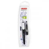 Stilou - Herlitz My Pen, penita M negru/alb | Herlitz