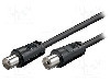 Cablu adaptor coaxiala 9,5mm mufa, coaxiala 9,5mm priza, 7.5m, 75&Omega;, Goobay - 11563