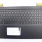 Carcasa superioara cu tastatura palmrest Laptop, Lenovo, IdeaPad 700-15ISK Type 80RU, 5CB0L03571, iluminata, neagra, layout US