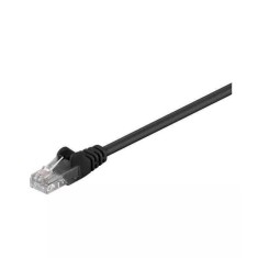 Cablu pach retea CAT5e UTP 2x RJ45 0.25m negru CCA neecranat Goobay
