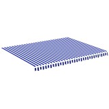 Cumpara ieftin Panza de rezerva copertina, albastru si alb, 450x350 cm, poliester