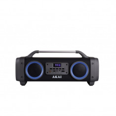 Boxa portabila 2CH Super Charming Boombox Akai, 31-60 W, jack 3.5 mm, BT, Negru foto