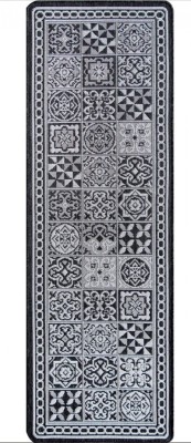 Covor Model Flex 19632, 80, Marime 75 x 200 cm, Gri, Inaltime Fir Tesatura plata, Antialergic, Polipropilena, Bucatarie foto