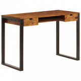 Cumpara ieftin Birou, 110 x 55 x 78 cm, lemn masiv de acacia și oțel