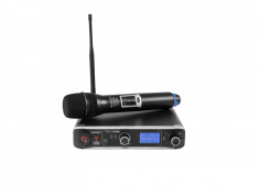 Set wireless cu receiver si 1 microfon, Omnitronic UHF-301 823-832/863-865MHz foto