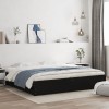 VidaXL Cadru de pat cu sertare, negru, 180x200 cm, lemn prelucrat 3207253