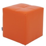 TABURET COOL - IMITATIE PIELE - PORTOCALIU/DIVERSE CULORI - Roz 21896