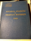 ANUARUL STATISTIC AL ORAȘULUI BUCUREȘTI 1959, 175 PAG FORMAT MIC, CARTONAT