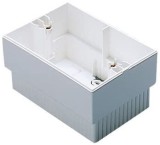 Cadru aparent Gewiss System Virna GW32431, 3 module, alb, pentru priza / intrerupator